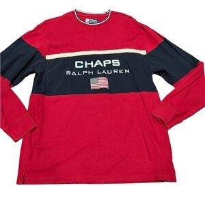 🇺🇸 Vintage Chaps Ralph Lauren Long Sleeve Logo Shirt | Size L 💫